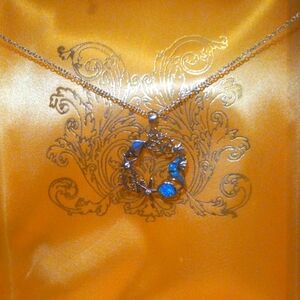 Blue Opal Sea Life Necklace